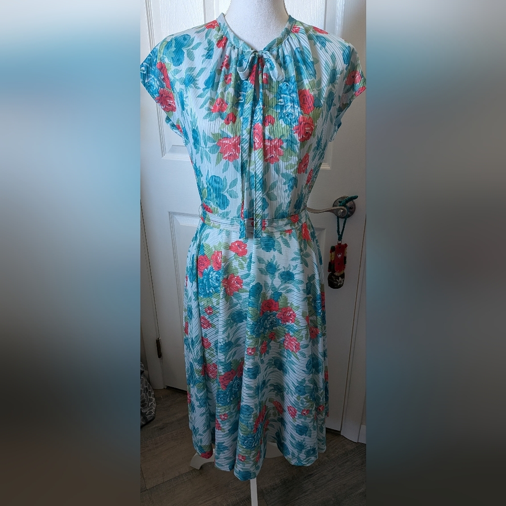 Vintage Early 1970s Dress 14P Sears